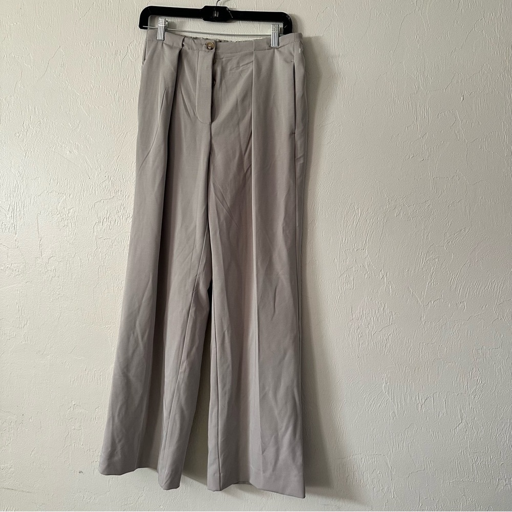 Free People Tyler menswear tan High-Waisted Trousers